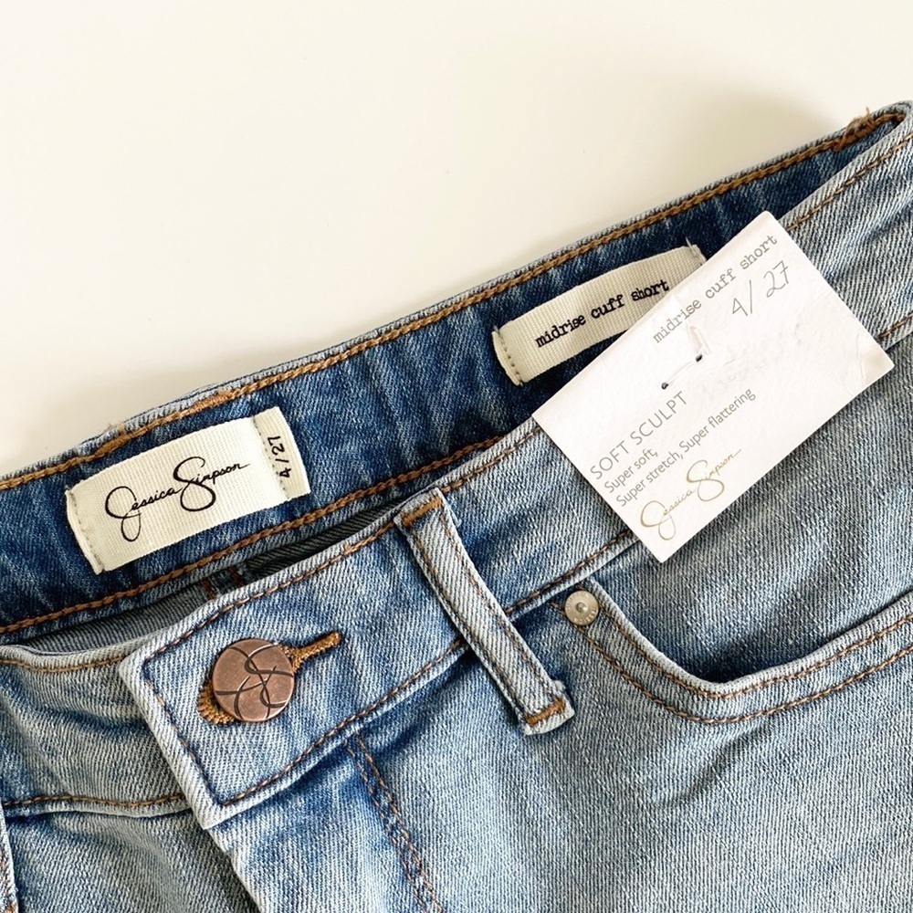 Jessica Simpson Midrise Cuff Shorts - Picture 9 of 11